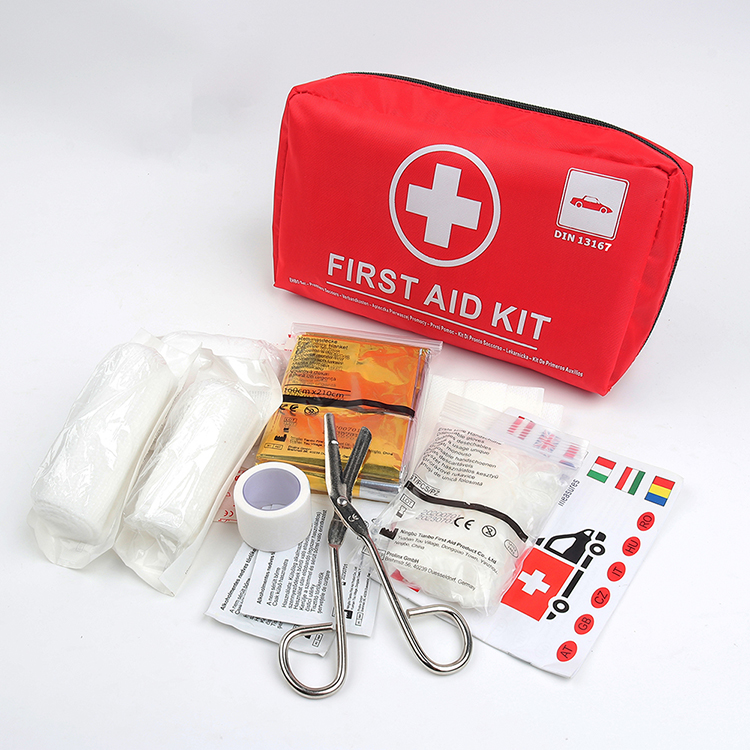 Kit de premiers secours standard de l'UE DIN 13167 Trousse de premiers secours médicale d'urgence pour voiture