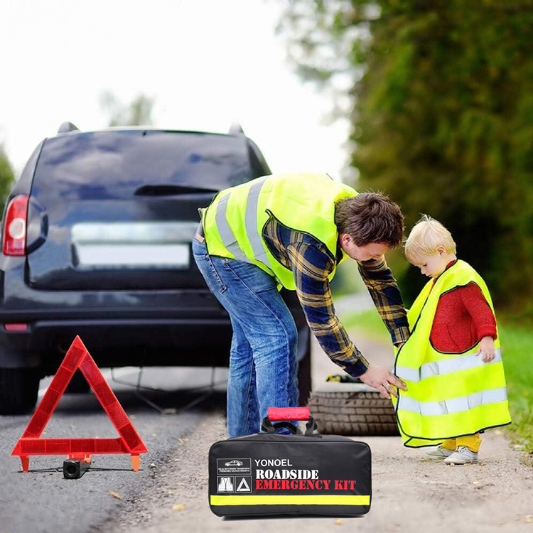 Kit d'urgence pour voiture en bord de route, kit d'aide à la sécurité, accessoires de voiture, kit de survie en plein air