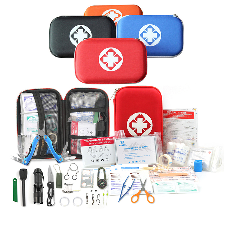 Sac de premiers secours de survie d'urgence, 51 pièces, sac de premiers secours de survie en plein air, randonnée Camping, fournitures médicales