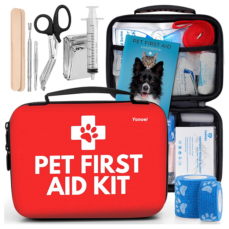 Trousse de premiers secours pour animaux de compagnie, sac de premiers secours de haute qualité pour chien et chat