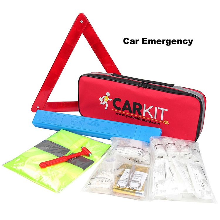 Kit d'urgence pour voiture en plein air, kit d'aide médicale de sécurité, kit de survie pour camping et voyage