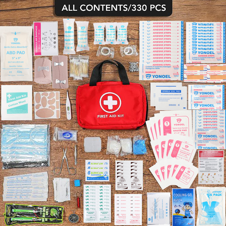 Trousse de premiers secours médicale EVA, trousse de premiers secours pour la maison et le bureau, trousse de premiers secours étanche avec fournitures médicales