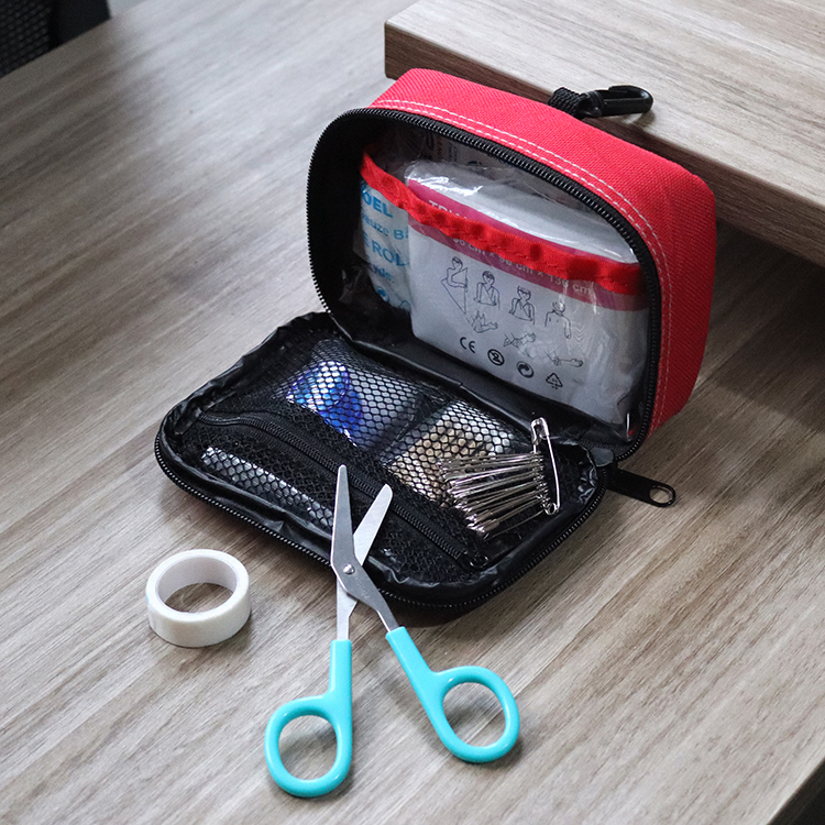 Mini trousse de premiers secours en nylon – Fournitures médicales essentielles pour la maison, le bureau et la famille