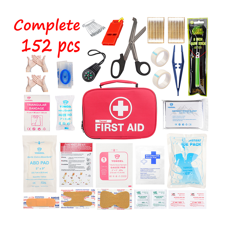 Kit de survie pour Camping en plein air, 110 pièces, Kit de premiers secours d'urgence en polyuréthane Portable EVA pour la maison et l'extérieur