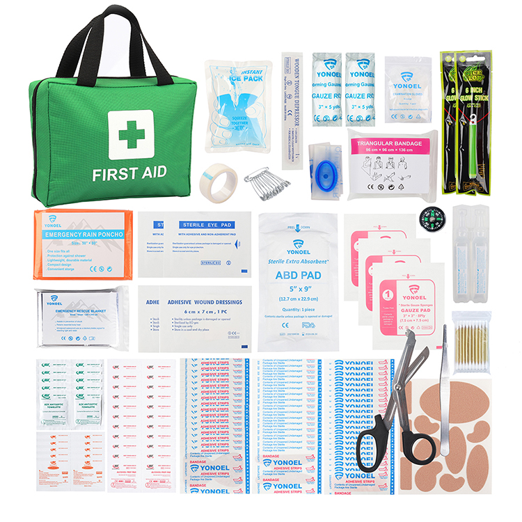 Kit médical de traumatologie Compact et étanche avancé, pour la maison, le bureau, l'école, l'extérieur, boîte de premiers secours d'urgence en bordure de route