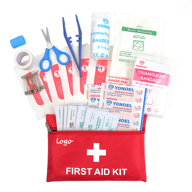 Trousse de premiers soins Portable pour voiture, trousse de premiers soins d'urgence en bord de route, étui de voyage pour le bureau et la maison