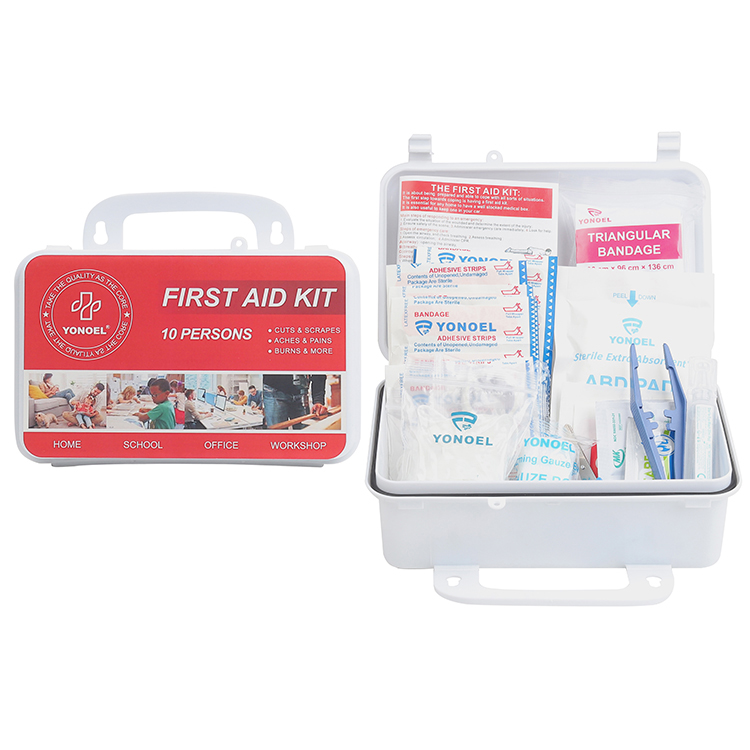 Boîte de trousse de premiers soins étanche et portable pour 10 personnes, boîte de premiers soins médicaux