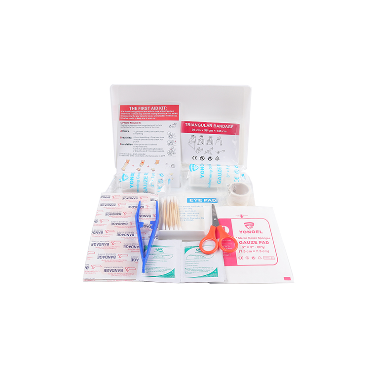 Boîte de premiers soins pour 5 personnes, trousse de premiers soins médicale pour le bureau et la maison, trousse de premiers soins pour voiture