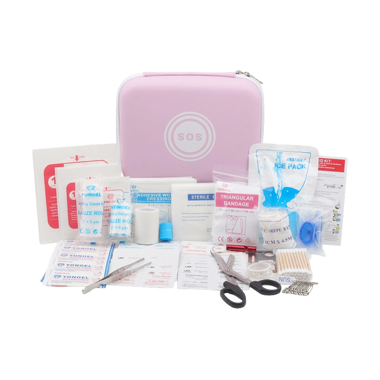 Trousse de premiers secours rose, nouveau Style, Kit EVA étanche, comprenant des accessoires médicaux pour sacs de soins et de maquillage pour femmes
