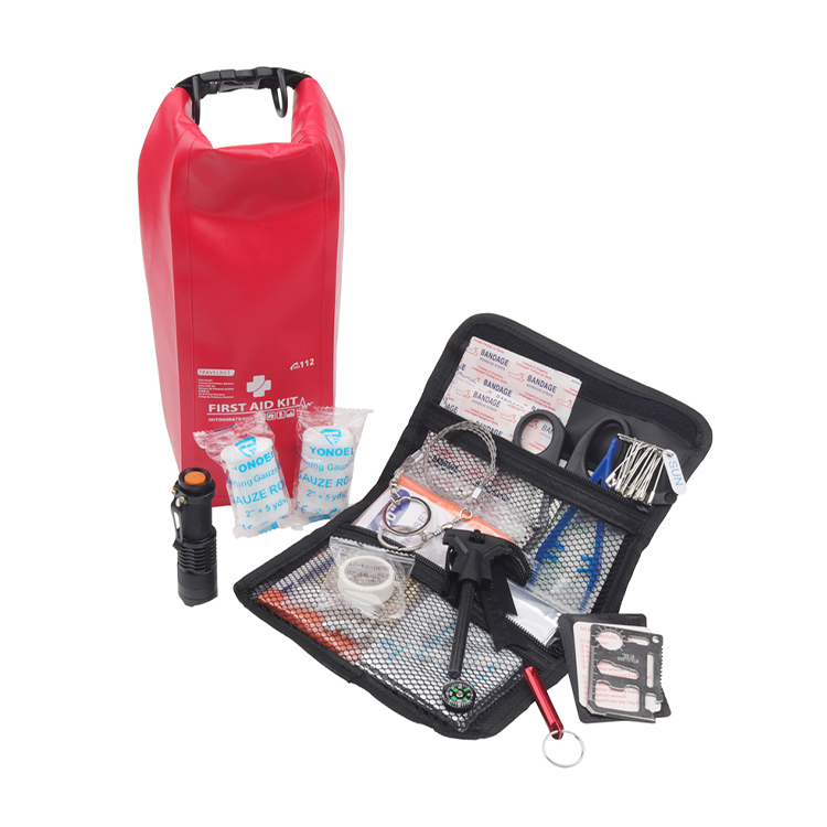 Trousse de premiers secours étanche, sac sec Portable, trousse de survie d'urgence multifonctionnelle en plein air pour sac à dos, randonnée, pêche, Camping
