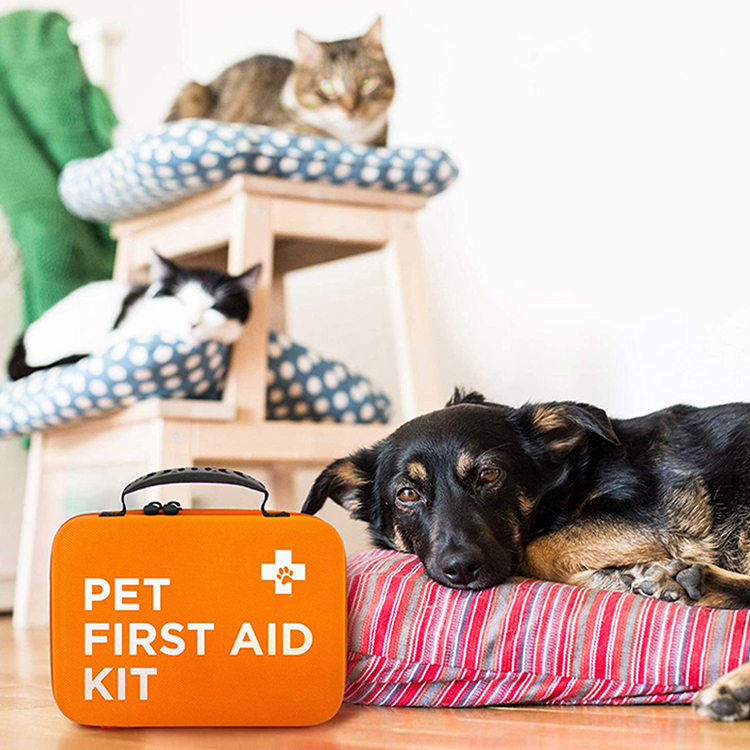Trousse de premiers secours pour chien, fournitures de premiers secours pour animaux de compagnie pour traiter les chiens et les chats en cas d'urgence, idéale pour une utilisation à la maison, à l'extérieur, en voyage