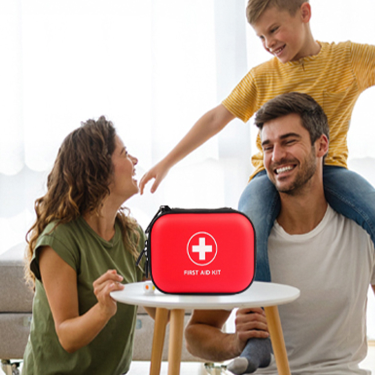 Petite trousse médicale à coque rigide et durable, trousse de premiers secours étanche en EVA, fournitures pour cadeau, maison, sport, voiture, randonnée