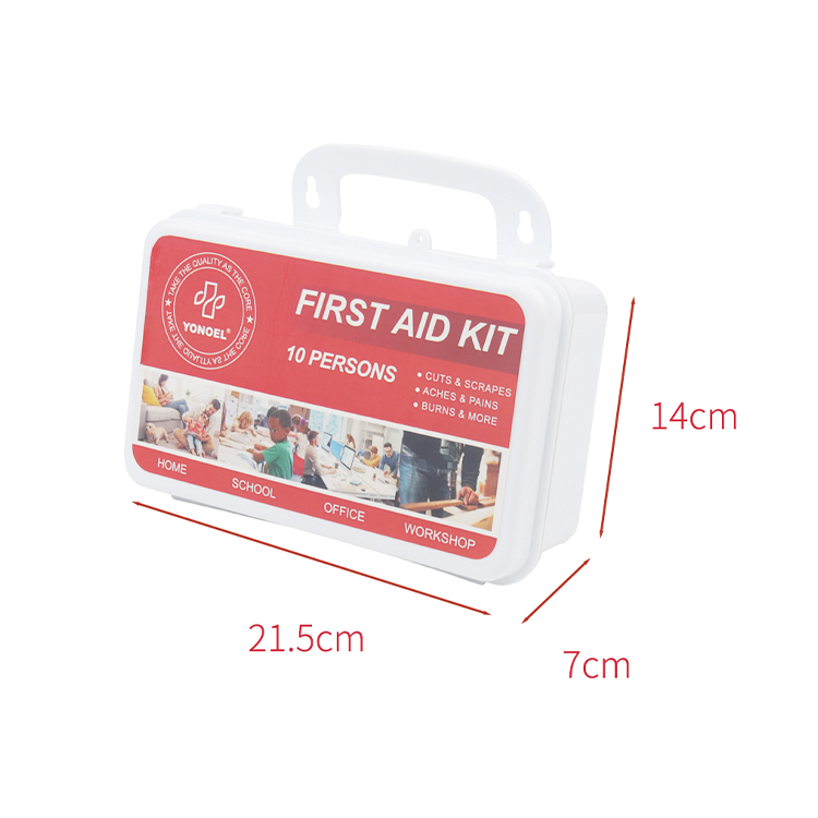 Boîte de premiers secours pour 10 personnes, trousse de premiers secours murale, trousse médicale d