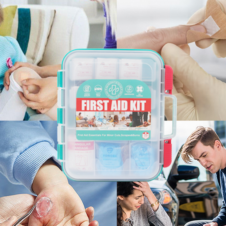 Trousse de premiers secours étanche, 358 pièces, trousse de premiers secours murale polyvalente de survie d