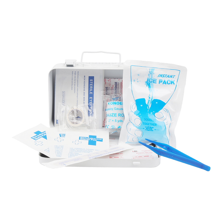 10/25/50 personnes 175 pièces boîte en métal trousse de premiers soins accessoires médicaux de base trousse de premiers soins trousse de premiers soins pour le bureau à domicile en plein air