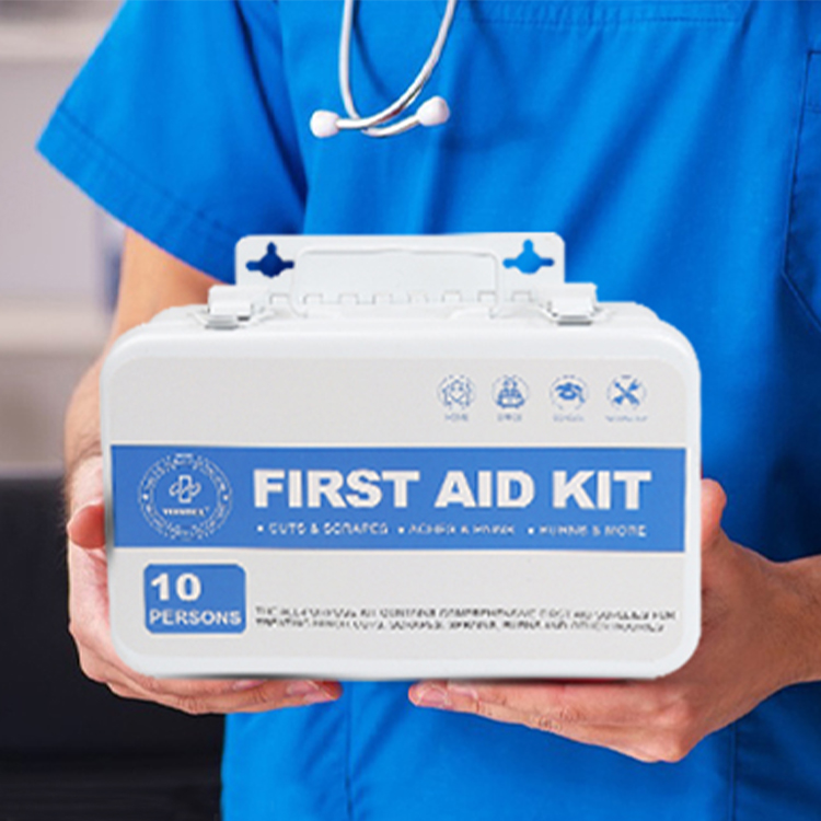 10/25/50 personnes 175 pièces boîte en métal trousse de premiers soins accessoires médicaux de base trousse de premiers soins trousse de premiers soins pour le bureau à domicile en plein air
