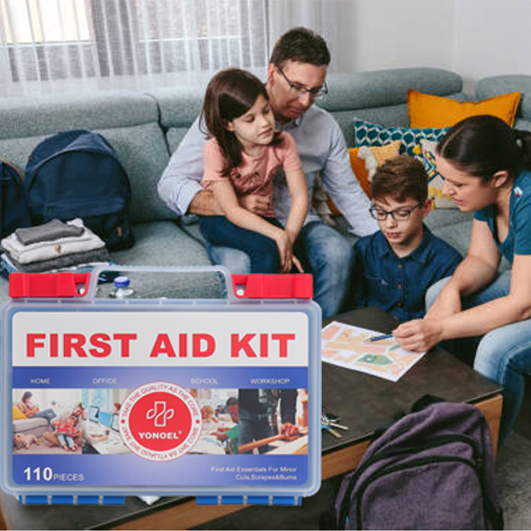 Trousse de premiers secours professionnelle de 142 pièces, boîte de premiers secours rigide, contient des fournitures médicales de qualité supérieure pour les voyages, la maison, le véhicule, le camping