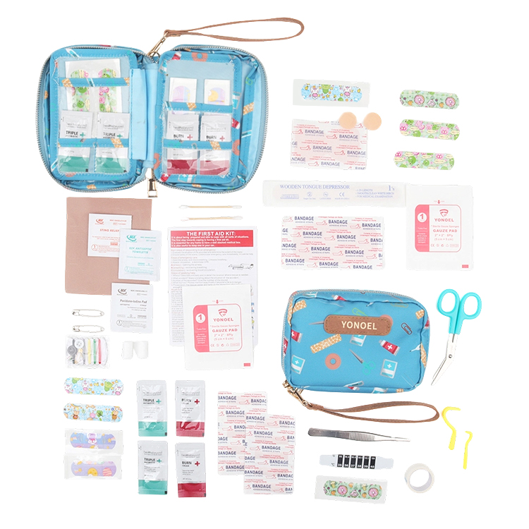 Grande trousse de premiers secours à domicile pour enfants pour voiture, maison, bateau avec bandages sans latex