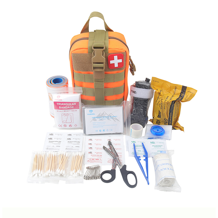 IFAK – Kit de premiers secours, équipement de survie, avec système Molle, équipement de Camping essentiel, fournitures médicales d'urgence pour voiture et extérieur, 149 pièces