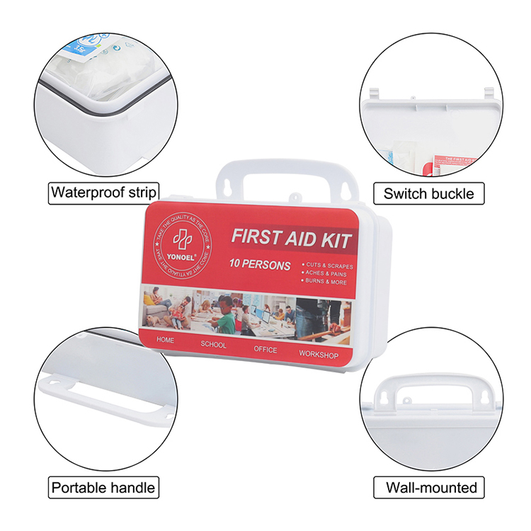 Trousse de premiers secours polyvalente, fournitures médicales professionnelles pour la maison et le bureau, idéale pour les urgences, l