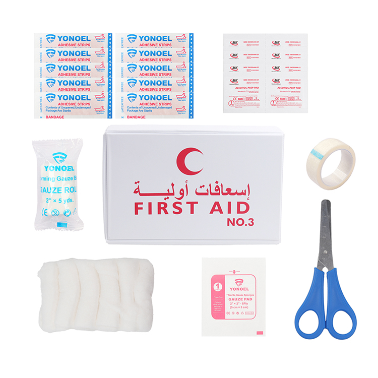 Coffret de premiers secours Portable en cuir, 26 pièces, Kit d